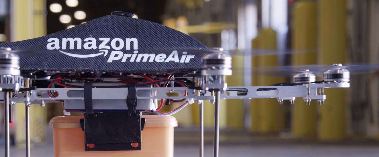 Amazon wil bezorgen met drones gaan testen
