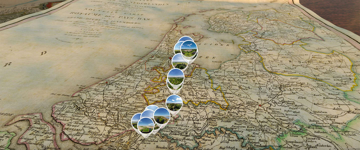 Nieuwe Hollandse Waterlinie vanuit de lucht in Virtual Reality te zien