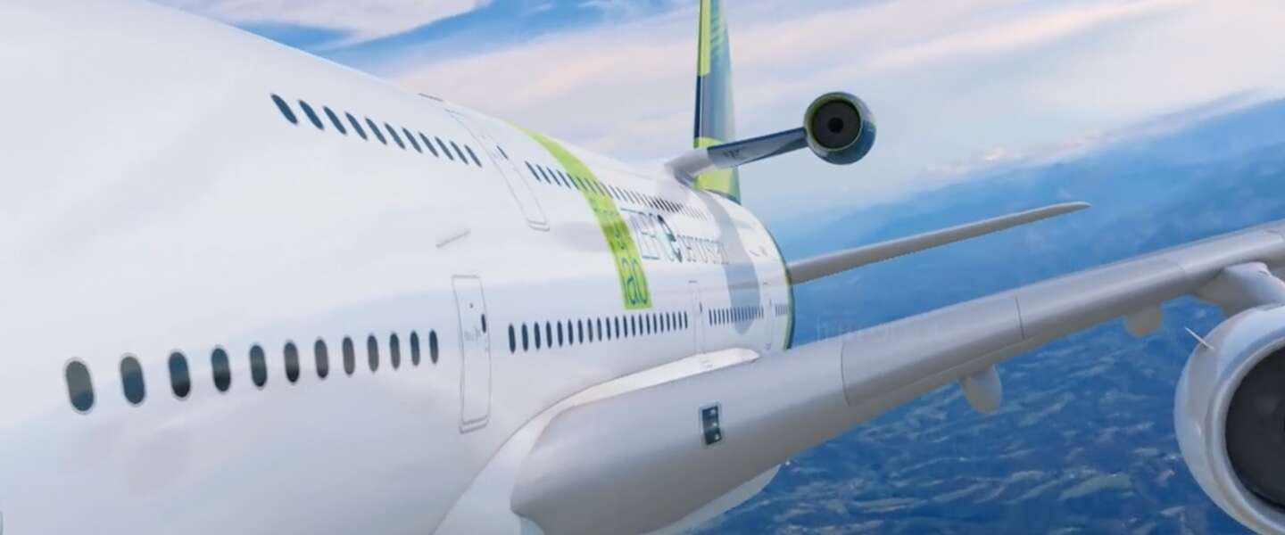 Airbus gaat een waterstof aangedreven vliegtuigmotor testen
