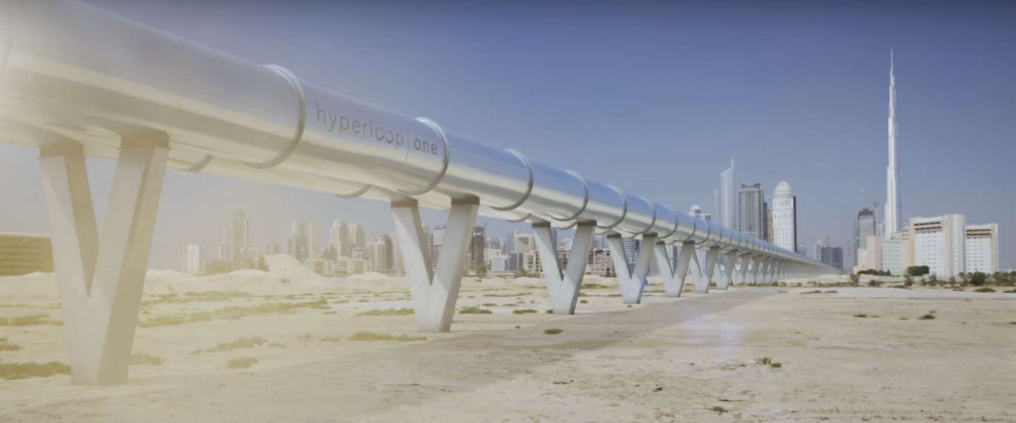 Hyperloop One: 160 kilometer afleggen in 12 minuten