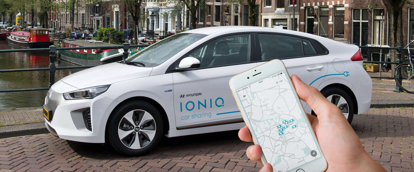 Hyundai start Car Sharing-project met 100 elektrische Hyundai’s IONIQ in Amsterdam
