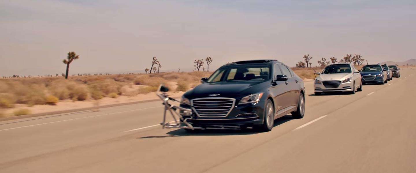 Hyundai stunt met auto's zonder bestuurder