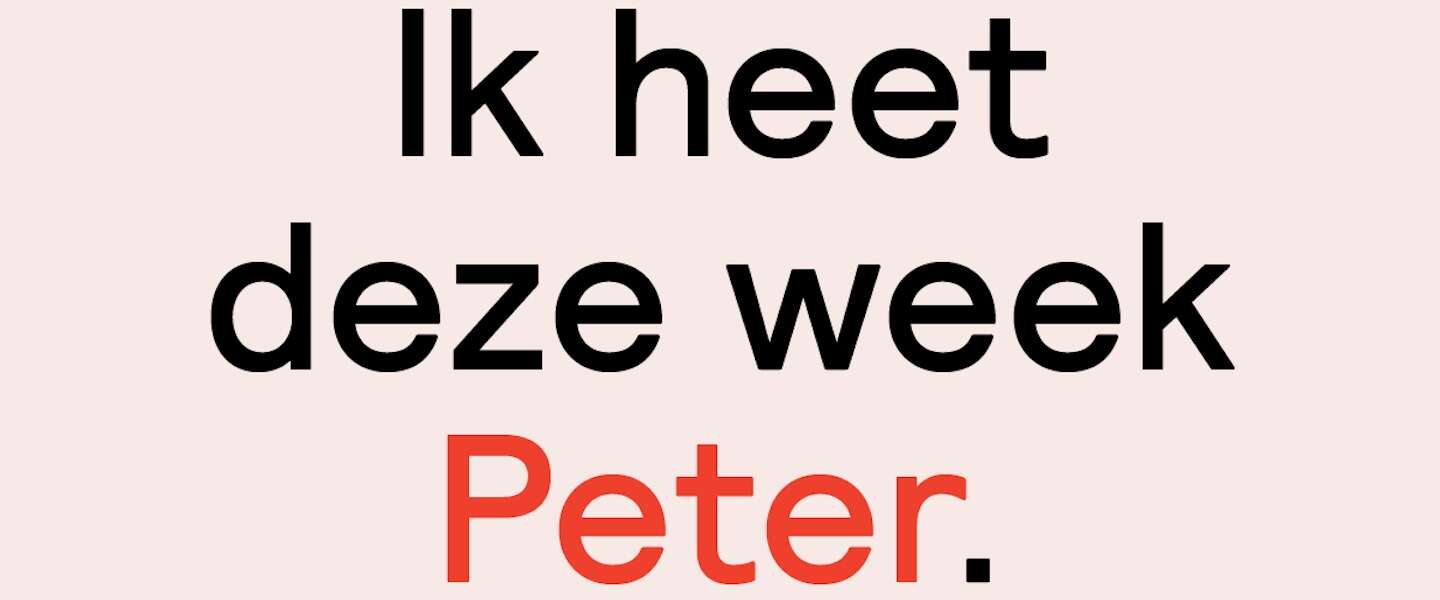 Mijn naam is Peter: actie voor ongelijke man-vrouwverdeling op de werkvloer
