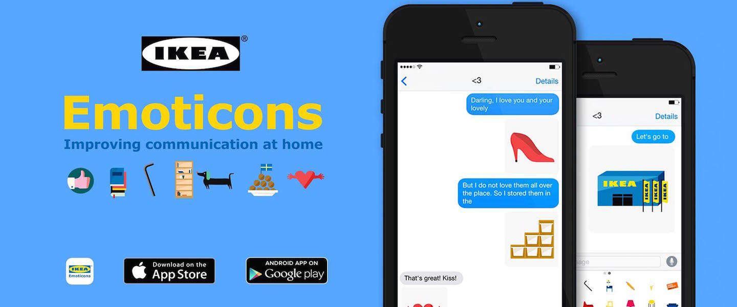 IKEA komt met eigen emoticons app