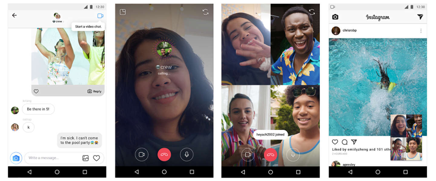 Op Instagram kun je nu videochatten met 3 mensen