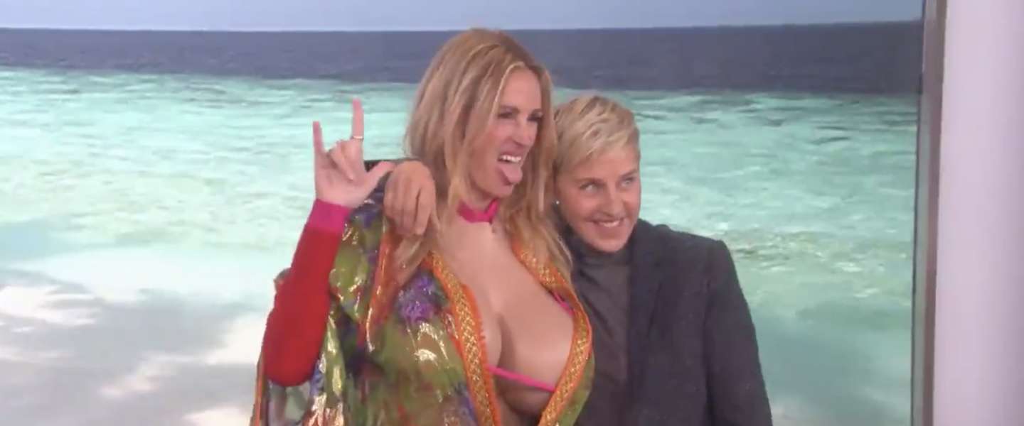 Ellen DeGeneres wijst Julia Roberts de weg op Instagram