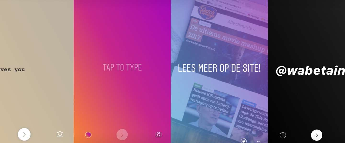 Instagram krijgt nieuwe tekst-opties voor Stories