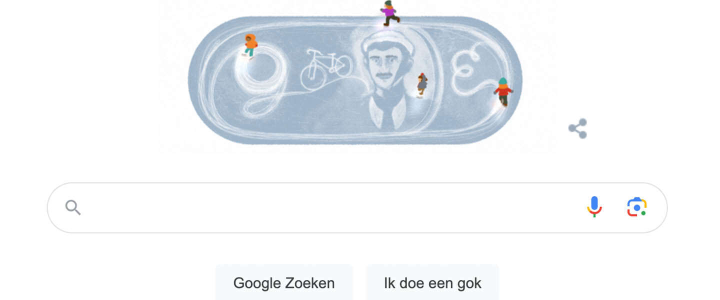 Nieuwe Google Doodle ter ere van Jaap Eden