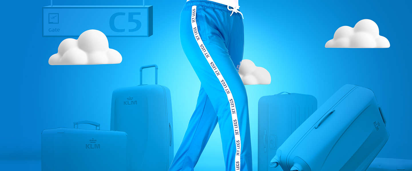 KLM komt met Jet Legs-trainingsbroek om comfortabel te reizen