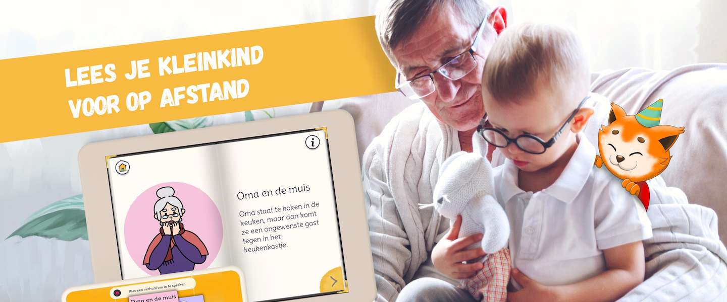 Met deze app kunnen opa's en oma's voorleesverhaaltjes inspreken voor kleinkinderen
