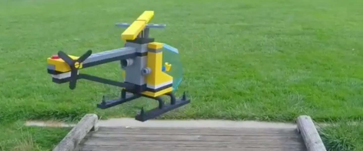 Video: deze LEGO-helicopter vliegt echt