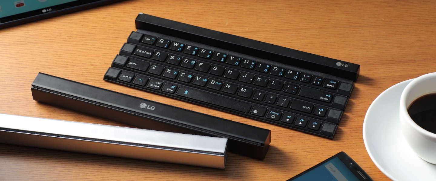 LG Rolly Keyboard: handig oprolbaar toetsenbord!