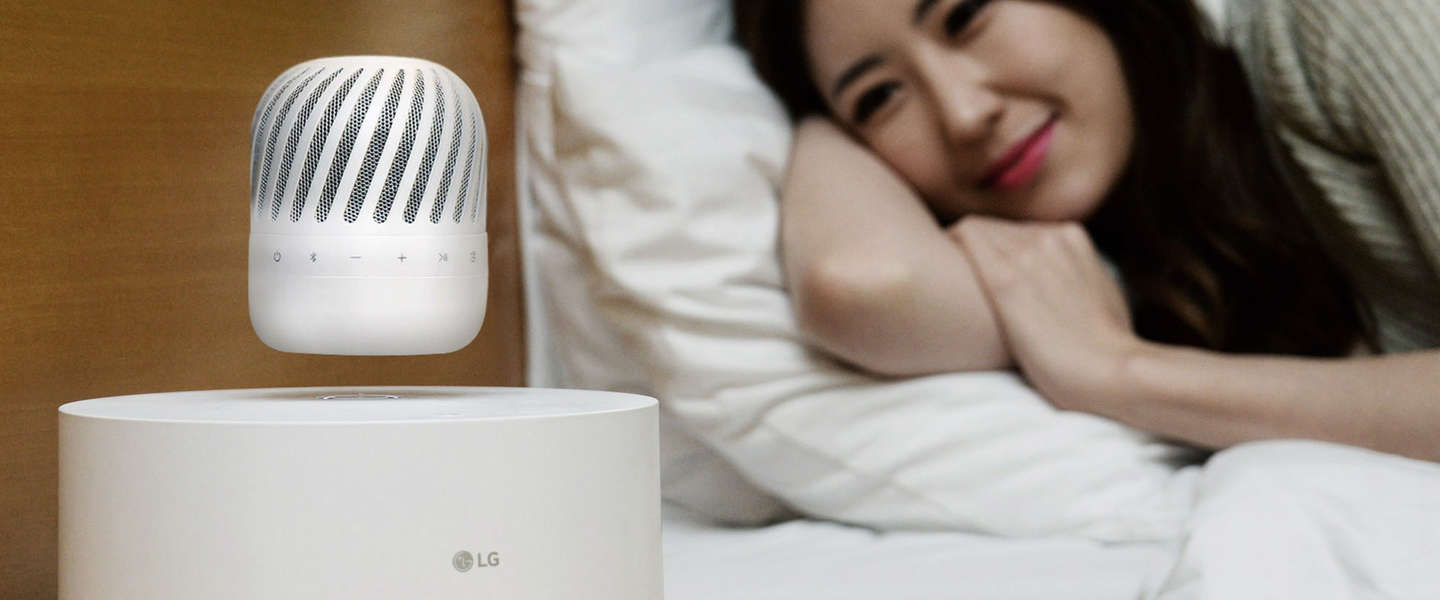 Zinloos maar cool: LG komt volgend jaar met zwevende speaker