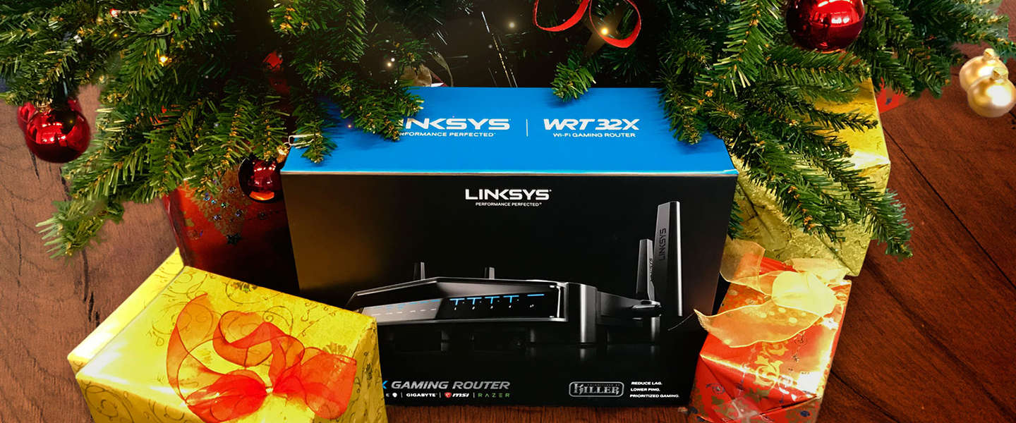 Blijf ook tijdens kerst je tegenstander een stap voor met de WRT32X Gaming Router