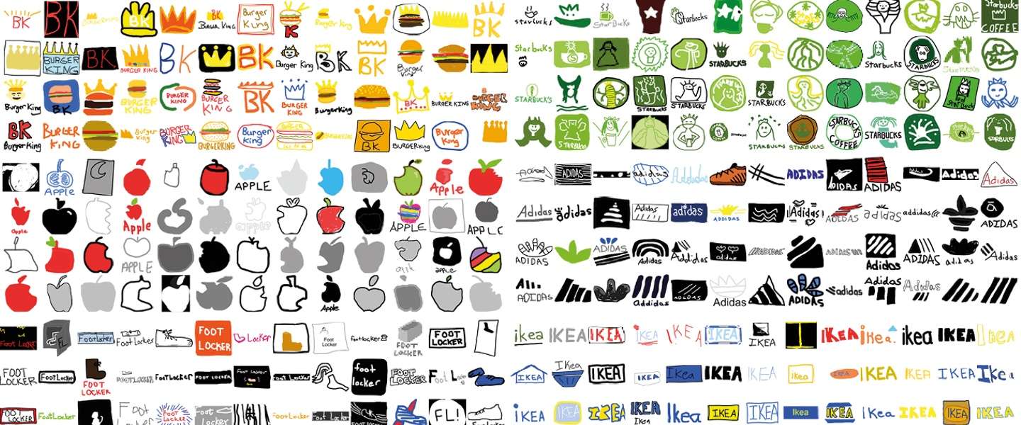 Hilarisch onderzoek laat mensen bekende logo's natekenen