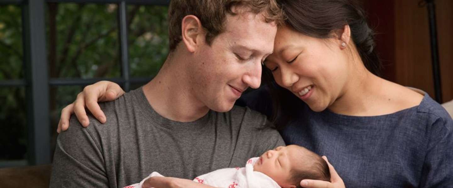 Mark Zuckerberg is vader geworden en geeft 99 procent van zijn Facebook-aandelen weg aan een goed doel