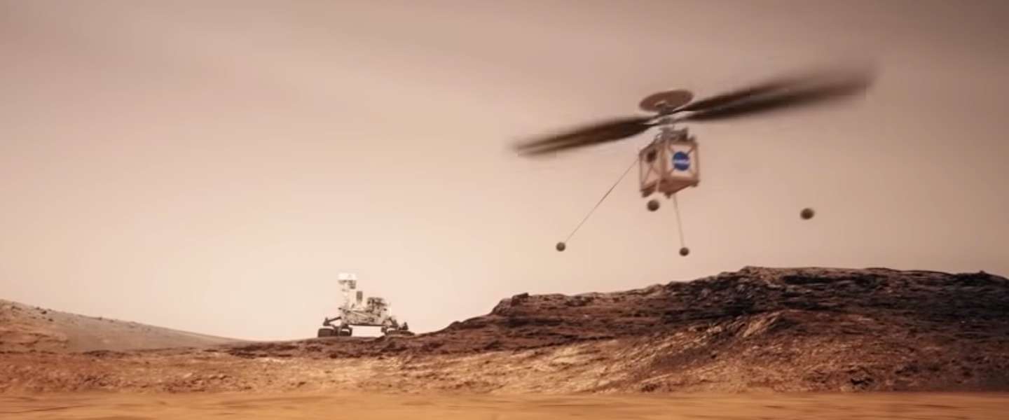 NASA wil in 2021 met een helikopter gaan vliegen op Mars