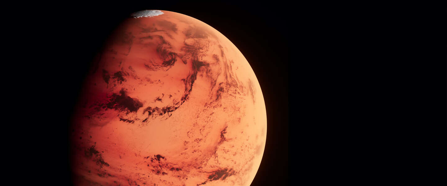 ​NASA doet ontdekking: droogijs gespot in een marskrater