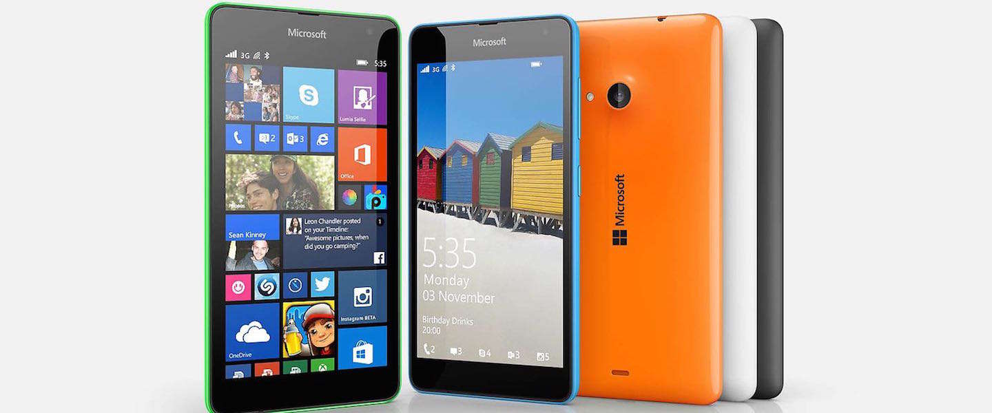 Nieuwe Lumia 535 smartphone per direct beschikbaar