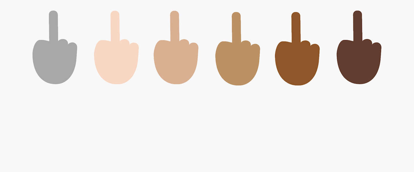 Windows 10 laat je je middelvinger opsteken