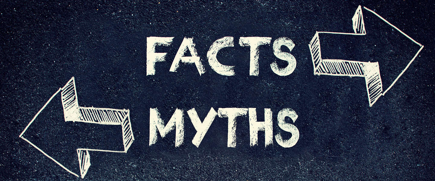 Een infographic met 100 mythen en misvattingen