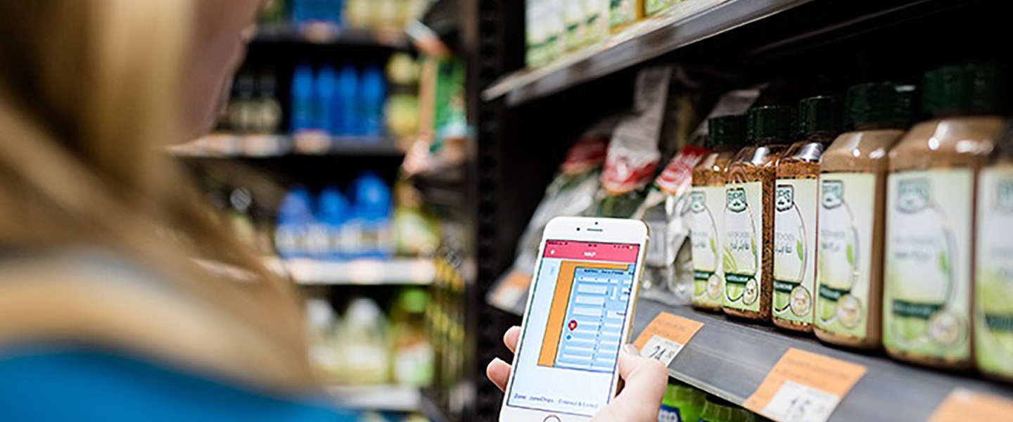 Een navigatie-app... voor in de supermarkt?