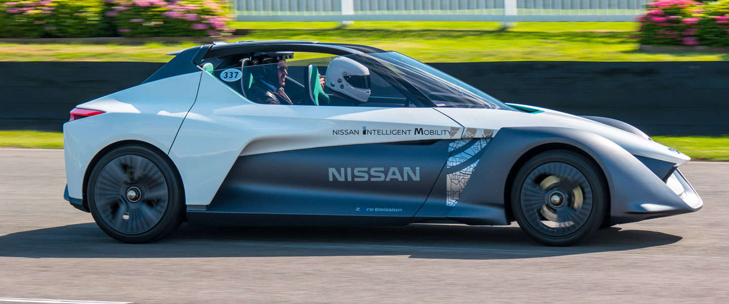 Nissan Bladeglider tijdens het Goodwood Festival of Speed