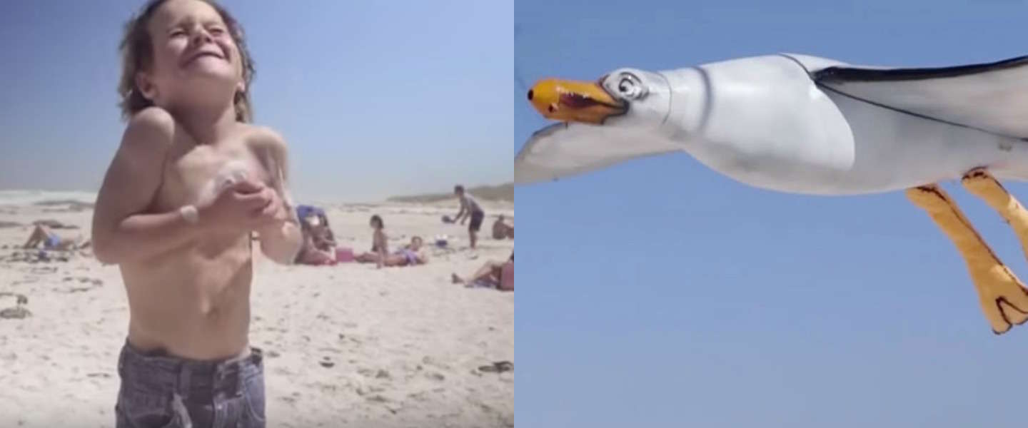 Nivea ontwerpt zeemeeuwdrone die zonnebrandcrème poept op kinderen
