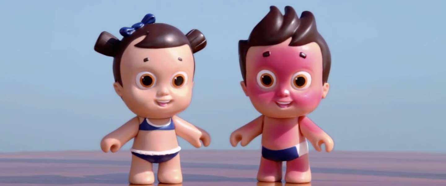 Nivea maakt pop die verbrandt wanneer kinderen hem niet insmeren