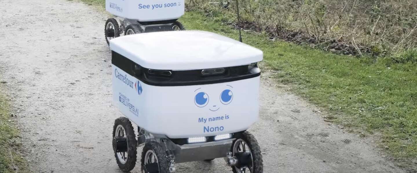 Autonome bezorgrobot Nono treedt in dienst bij Carrefour