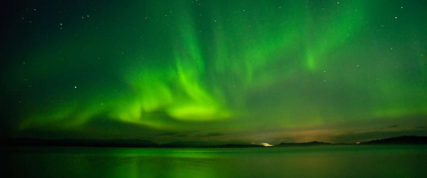 Noorderlicht in het noorden van Nederland gespot