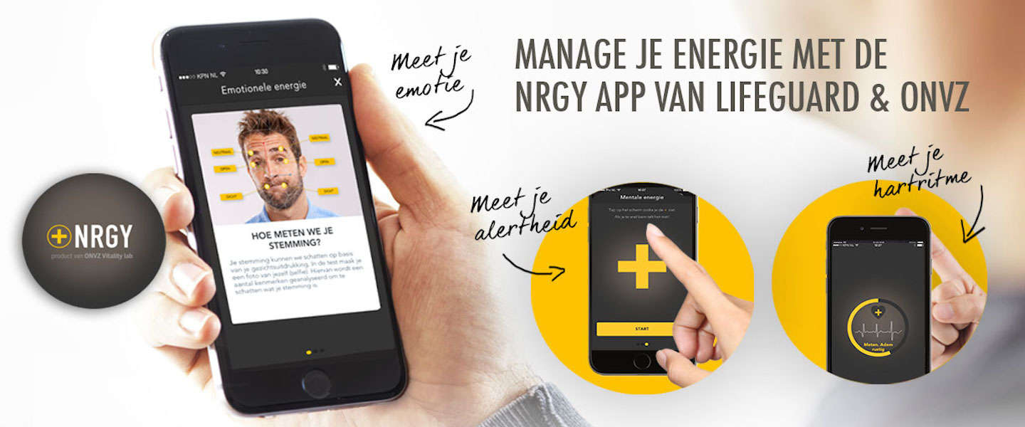 Meet je energieniveau met de app NRGY!
