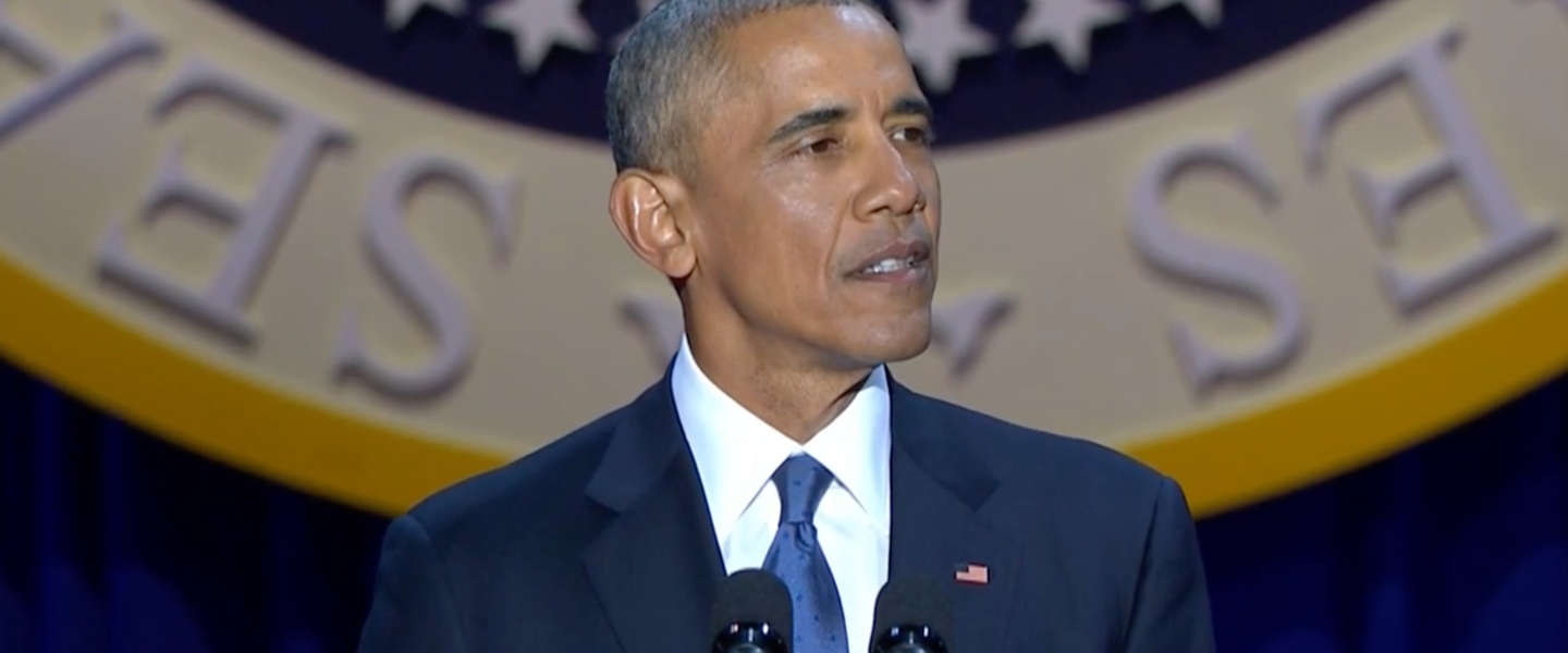 Obama's emotionele afscheid hakt er in, ook op social media