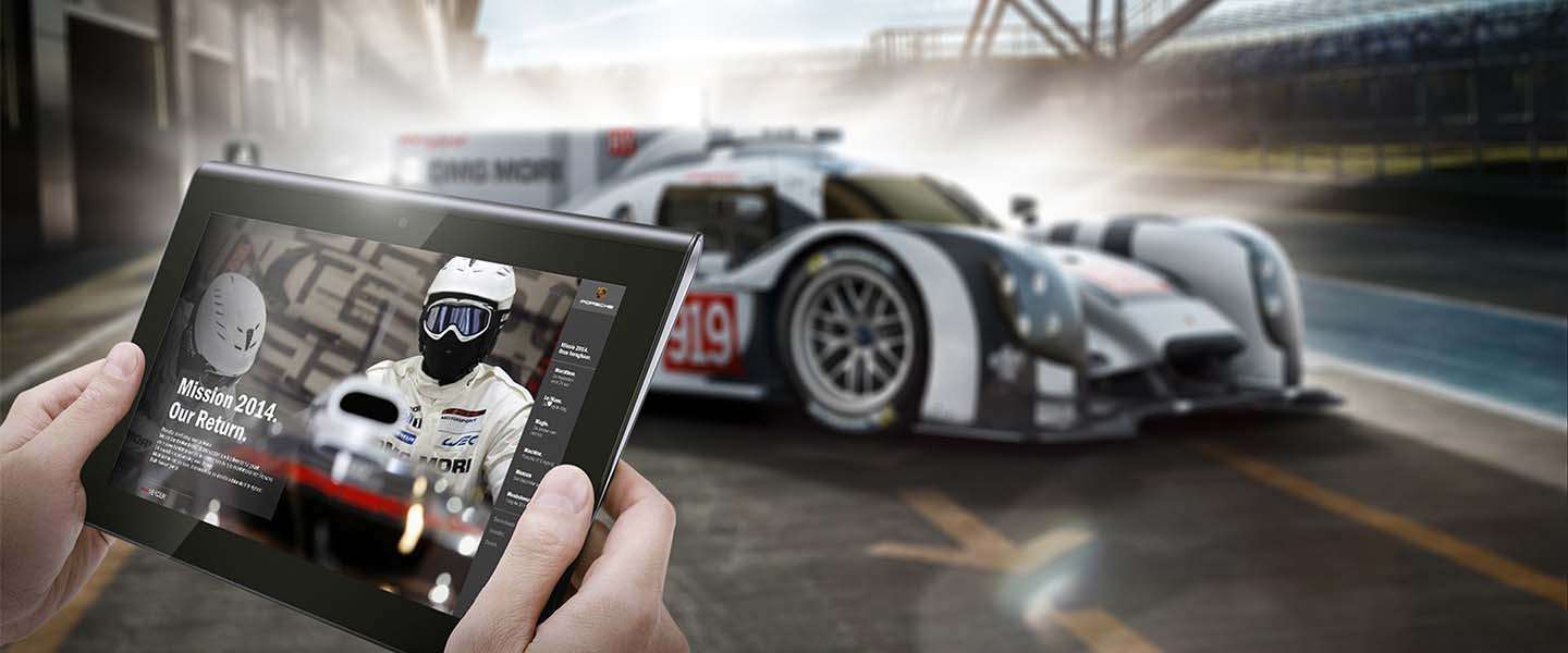 Het interactieve verhaal van Porsche