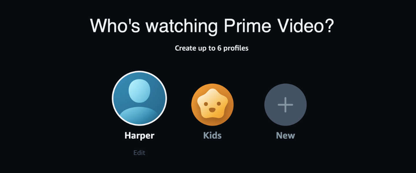 Amazon Prime Video maakt het mogelijk profielen te maken