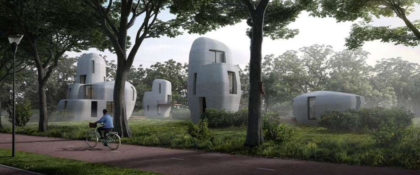 3D geprinte betonnen huizen in Eindhoven volgend jaar bewoonbaar