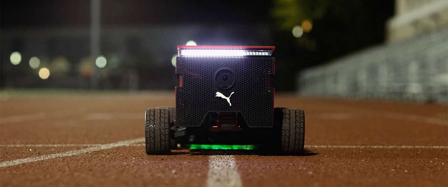 Deze robot van Puma gaat even snel als Usain Bolt