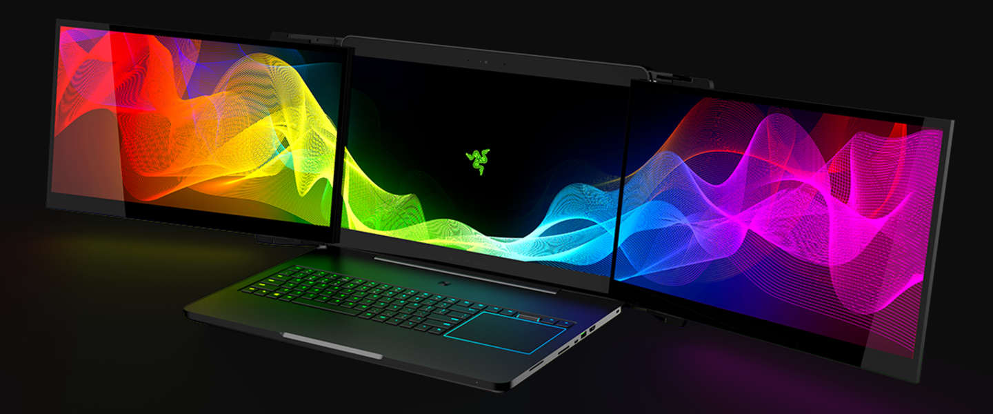 CES 2017: Razer's knotsgekke laptop met drie uitklapschermen