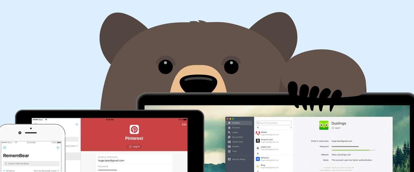 Tunnelbear gaat verder dan VPN en lanceert ook wachtwoordmanager