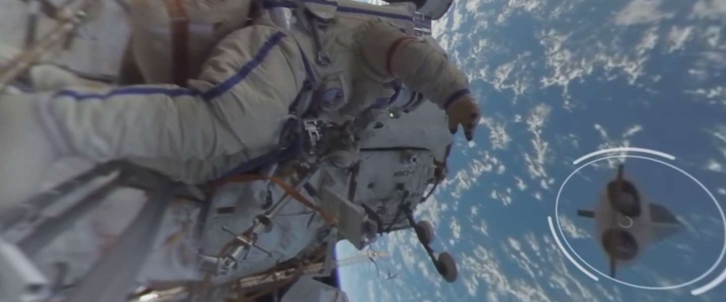 360 graden video van een ruimtewandeling laat het ISS goed zien