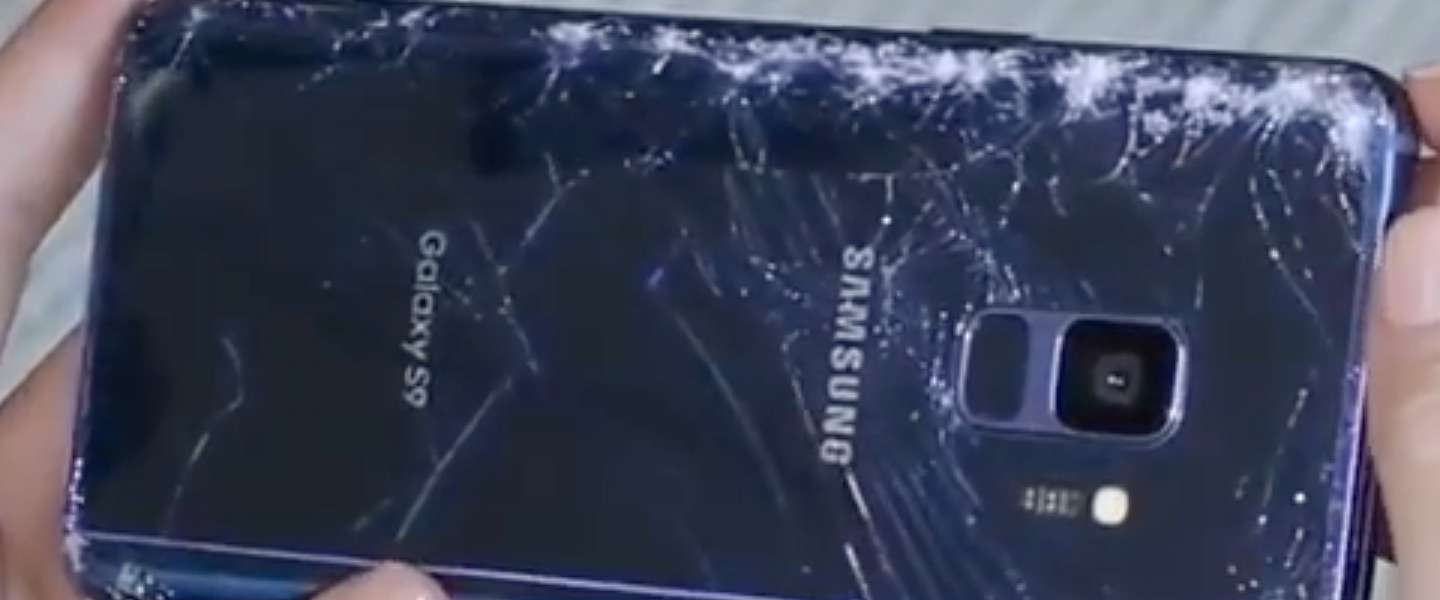 Video: Zo ziet je Samsung Galaxy S9 er uit na een flinke val