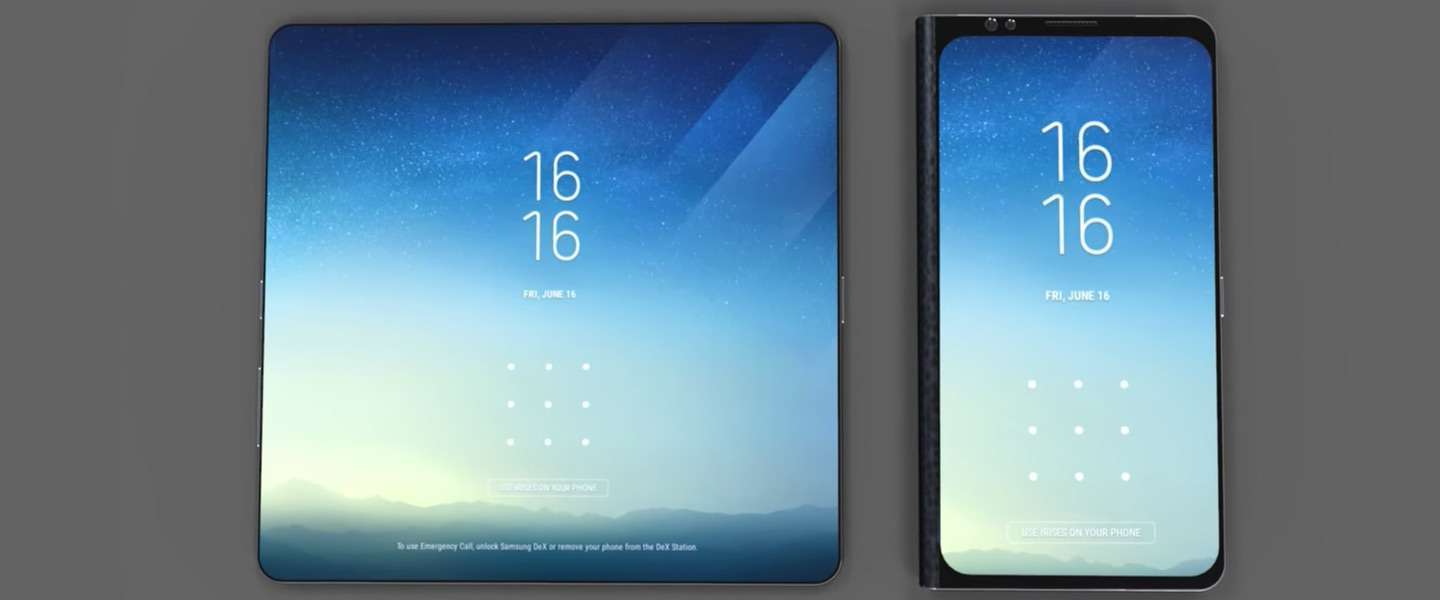 We gaan de opvouwbare telefoon van Samsung in november zien
