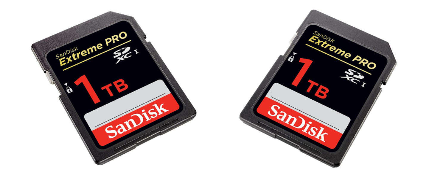 Sandisk toont eerste SD-kaart met een capaciteit van 1 Terabyte