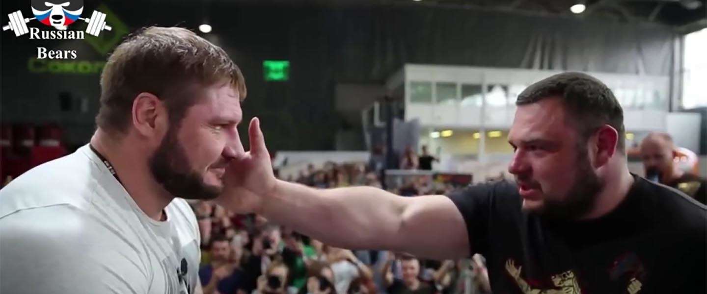 Bijzondere beelden tijdens deze Slapping Contest in Rusland