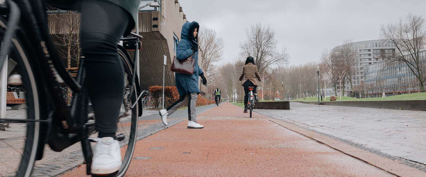 TU Delft Campus beschikt over het intelligentste stukje fietspad van Nederland