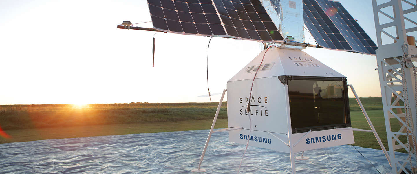 Samsung gaat op SpaceSelfie-missie
