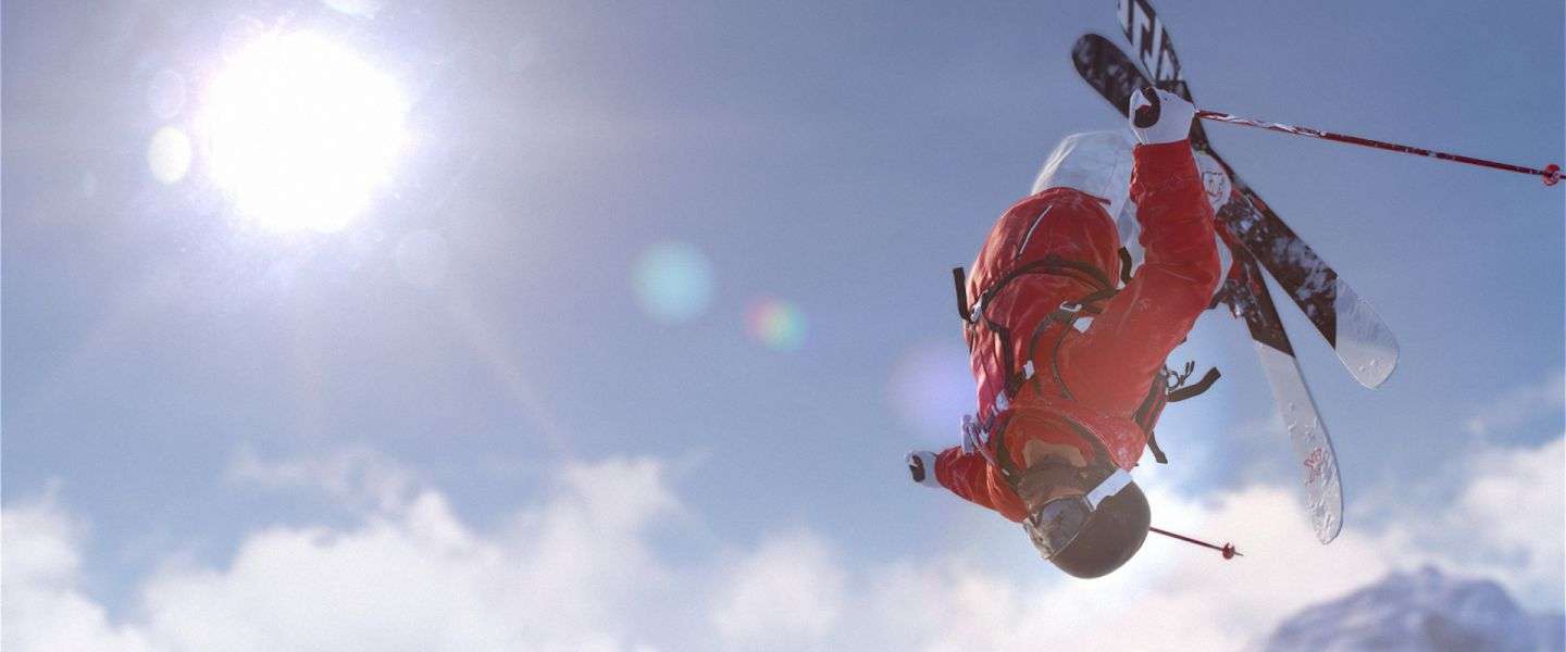 De eerste afdaling in Steep