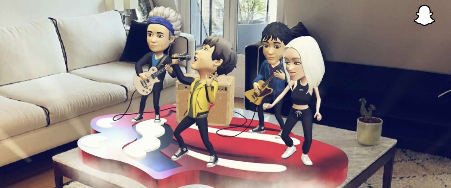 Haal de Rolling Stones in je huiskamer met Snapchat