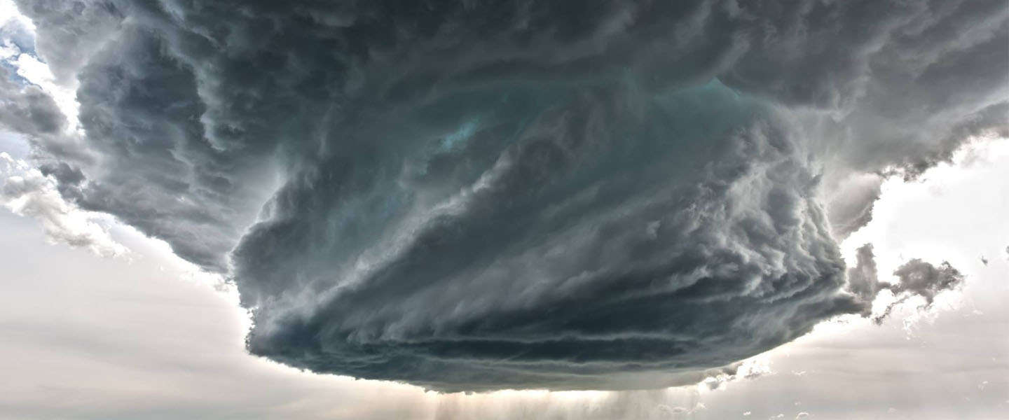 Meteorologen kijken met verbazing naar deze supercell