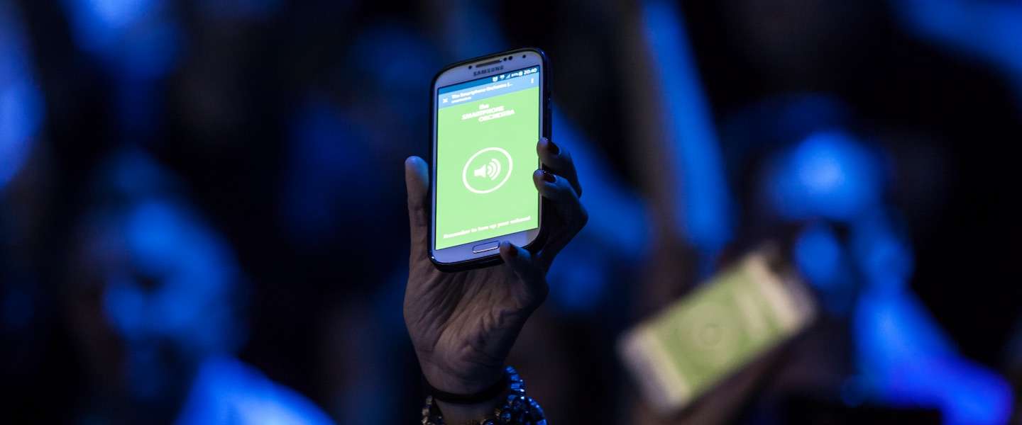 Geslaagde wereldpremière The Smartphone Orchestra op Lowlands